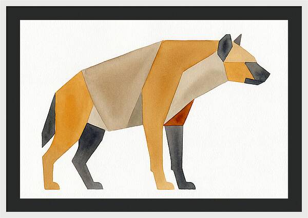 Hyena In Geometric Form