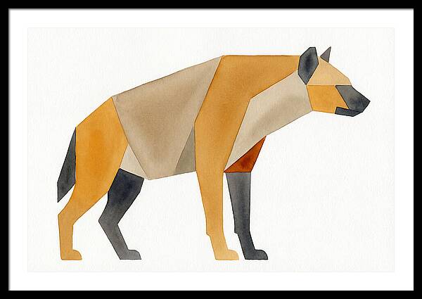 Hyena In Geometric Form