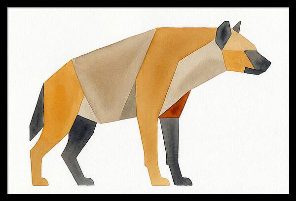 Hyena In Geometric Form