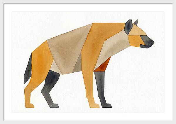 Hyena In Geometric Form
