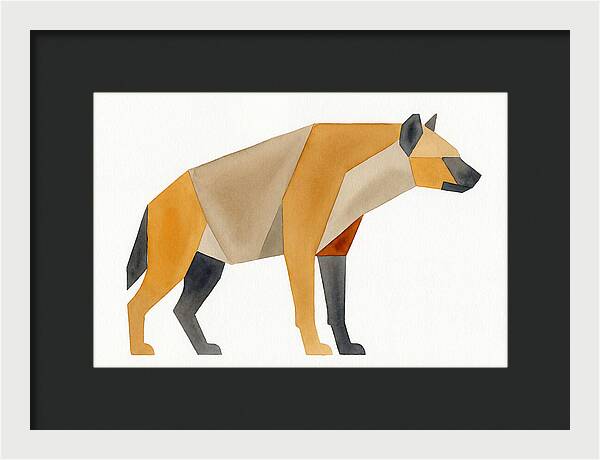 Hyena In Geometric Form