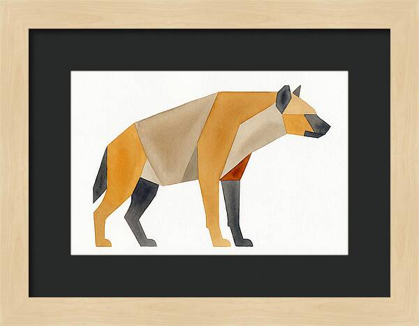 Hyena In Geometric Form