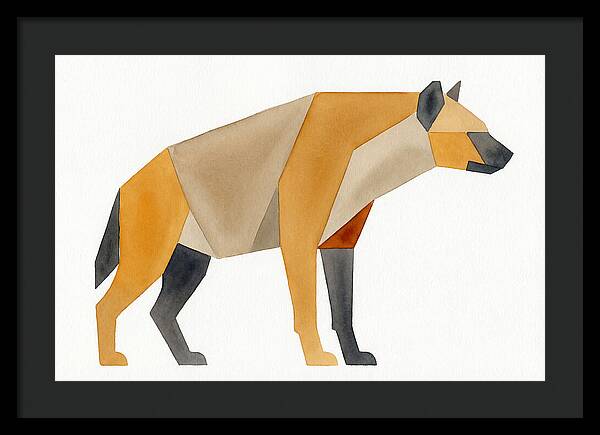 Hyena In Geometric Form