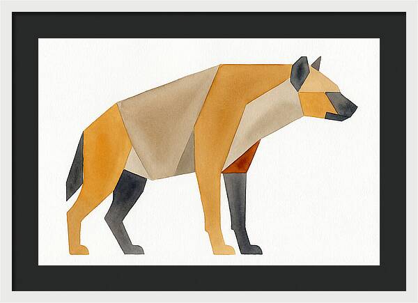 Hyena In Geometric Form