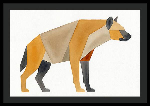Hyena In Geometric Form