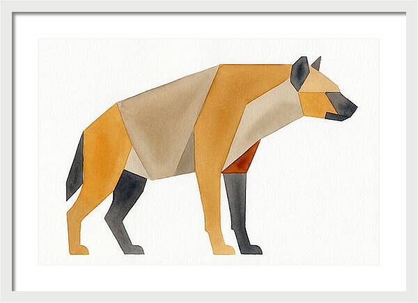 Hyena In Geometric Form