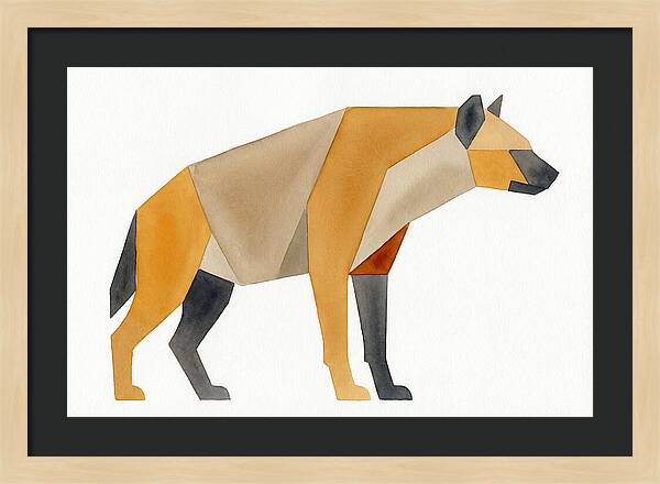Hyena In Geometric Form