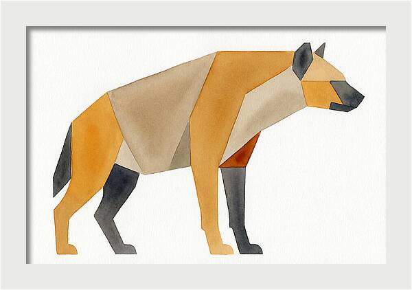 Hyena In Geometric Form