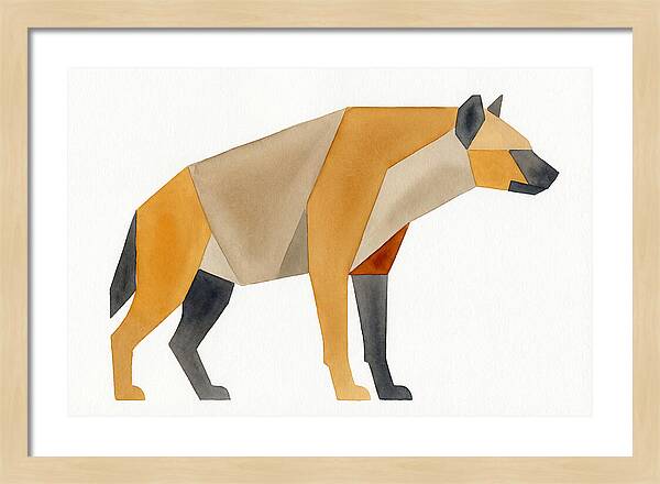 Hyena In Geometric Form