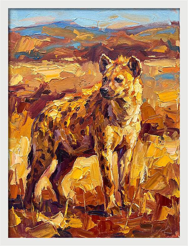 Hyena In The Mediterranean Landscape