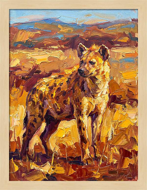 Hyena In The Mediterranean Landscape