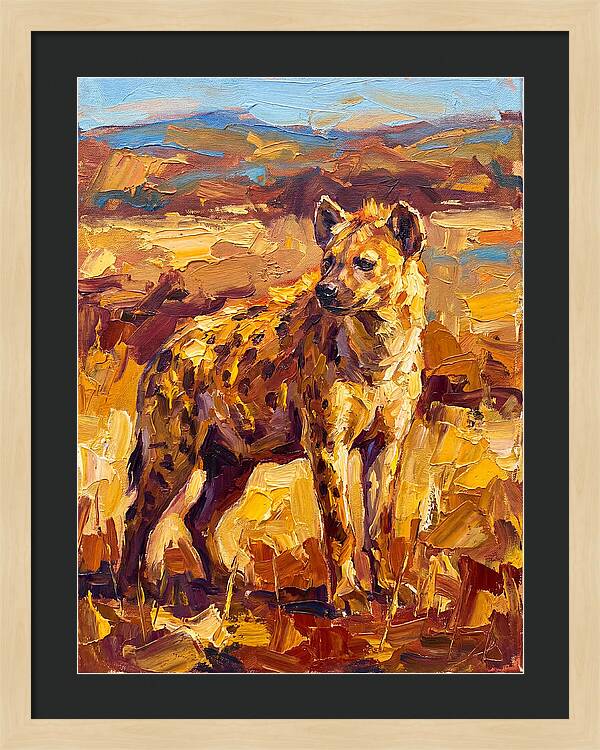 Hyena In The Mediterranean Landscape