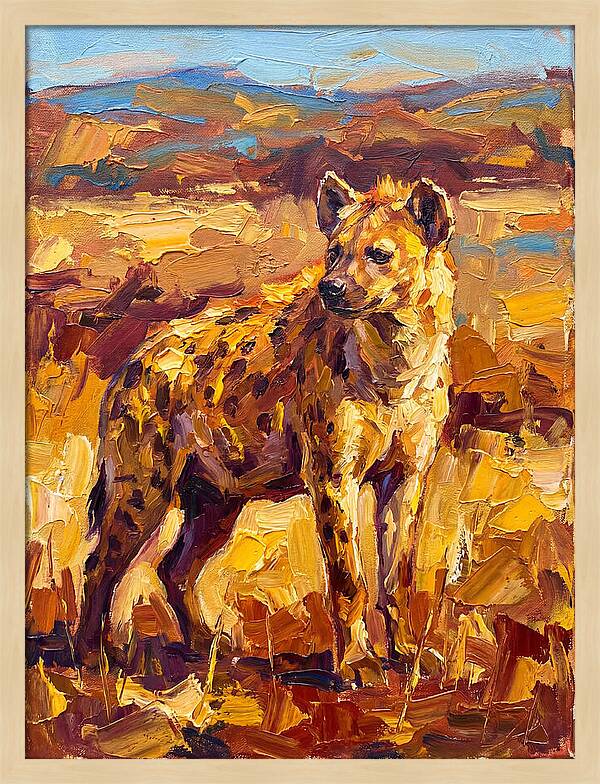 Hyena In The Mediterranean Landscape
