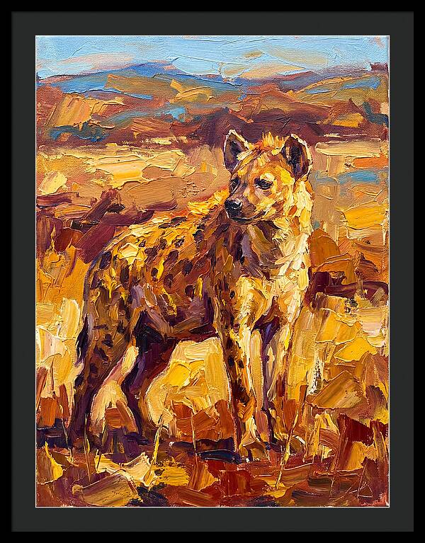 Hyena In The Mediterranean Landscape