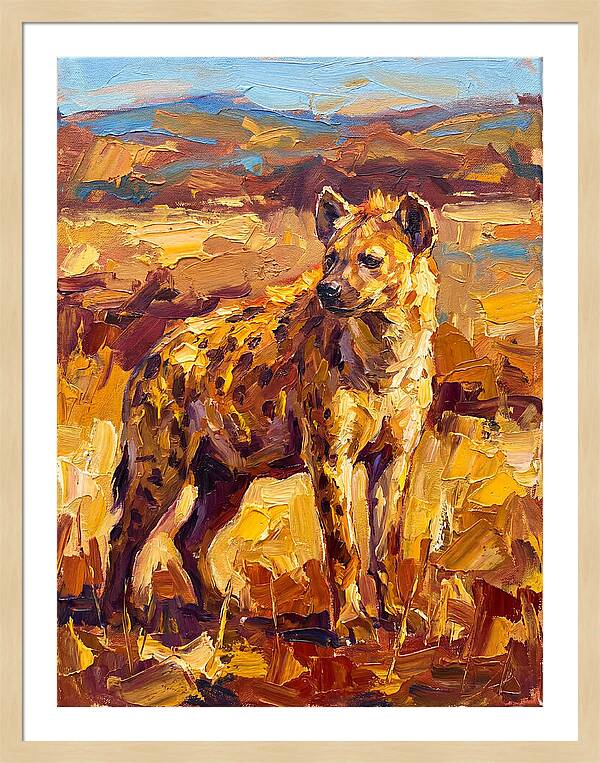 Hyena In The Mediterranean Landscape