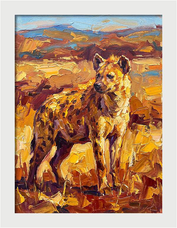 Hyena In The Mediterranean Landscape