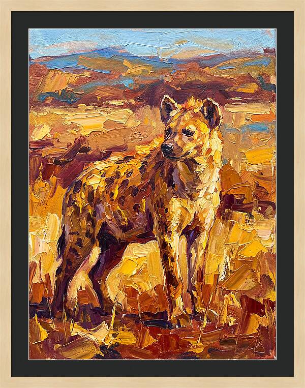 Hyena In The Mediterranean Landscape