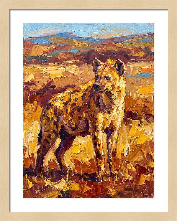 Hyena In The Mediterranean Landscape