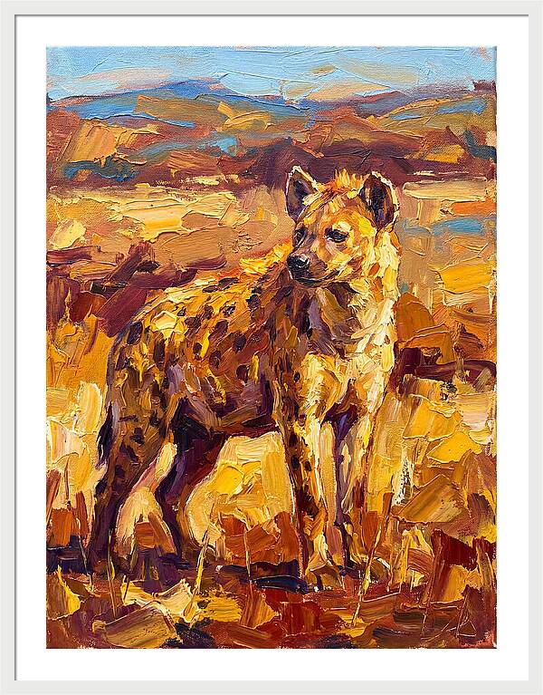 Hyena In The Mediterranean Landscape
