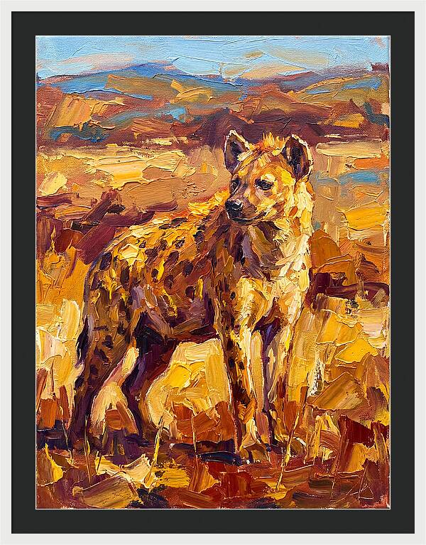 Hyena In The Mediterranean Landscape
