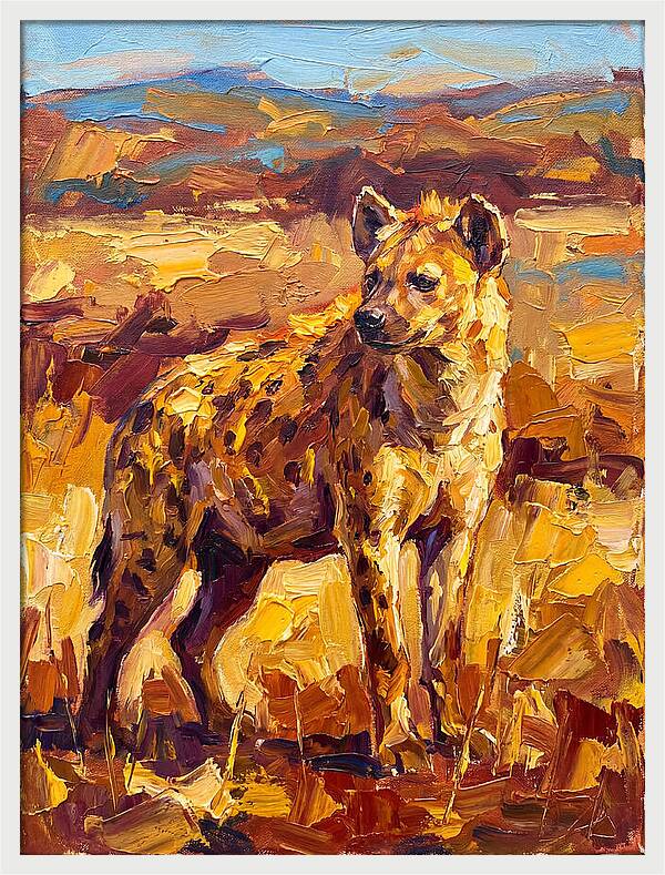 Hyena In The Mediterranean Landscape