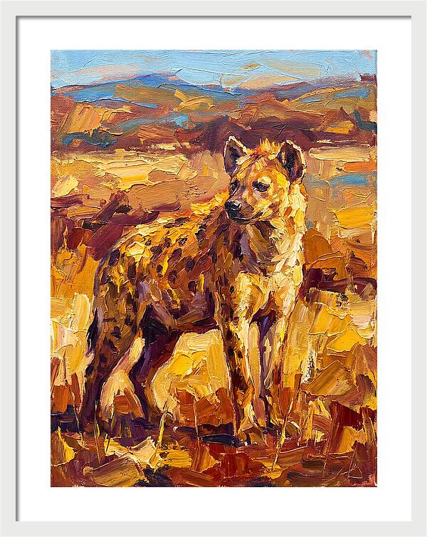 Hyena In The Mediterranean Landscape