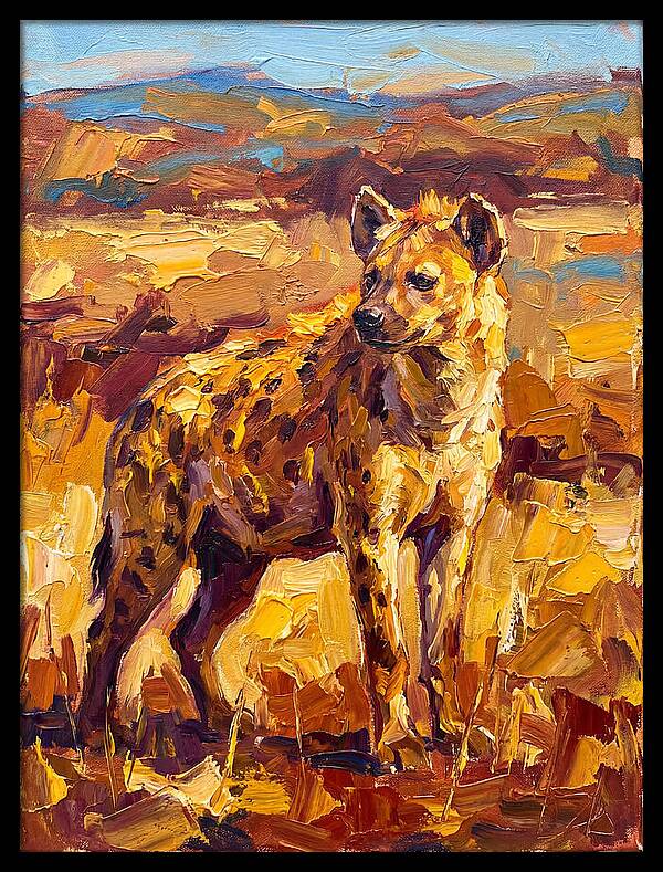 Hyena In The Mediterranean Landscape