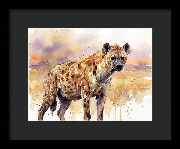 Hyena In Watercolor Splendor