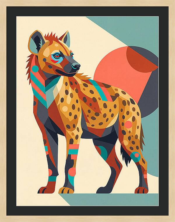 Hyena Pop Art Style