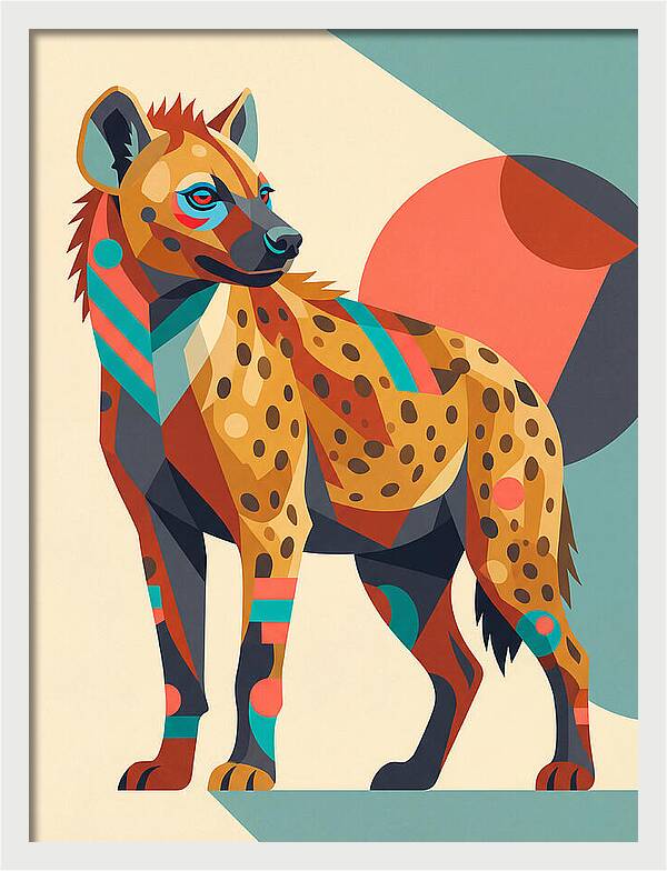 Hyena Pop Art Style
