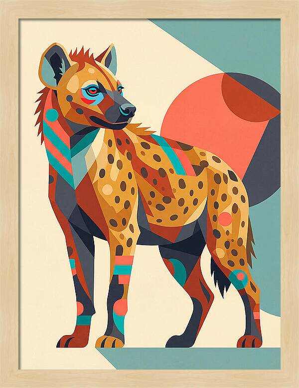 Hyena Pop Art Style