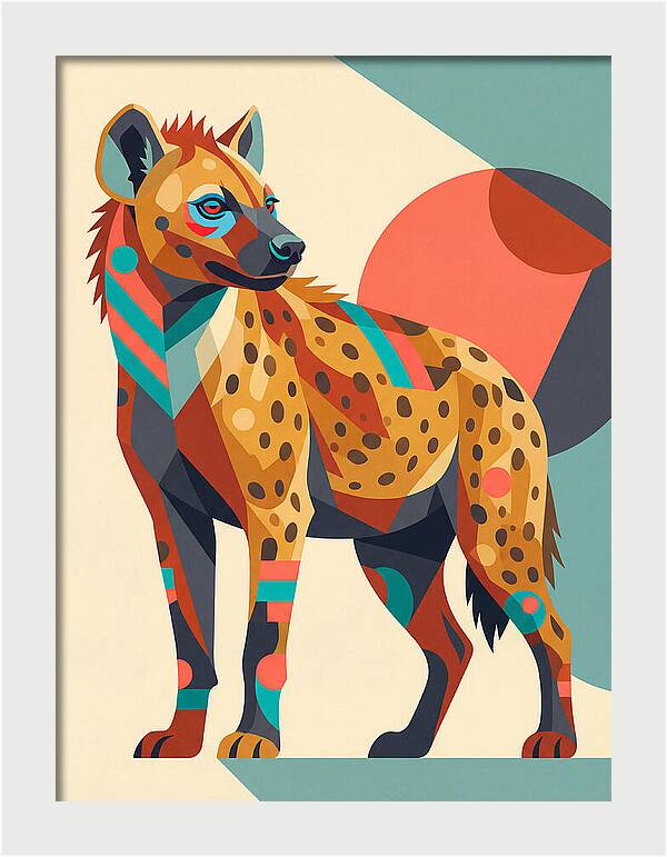 Hyena Pop Art Style