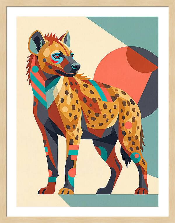 Hyena Pop Art Style