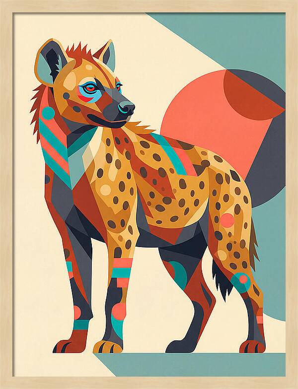 Hyena Pop Art Style