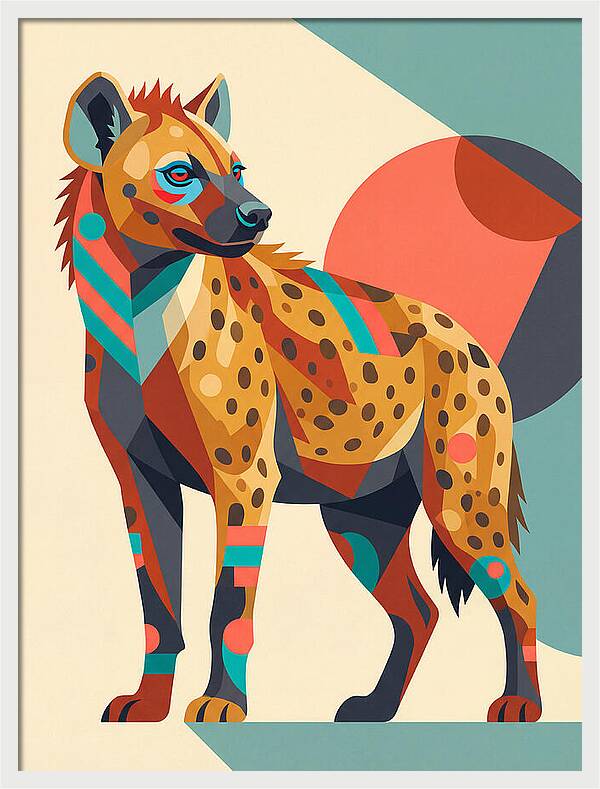 Hyena Pop Art Style
