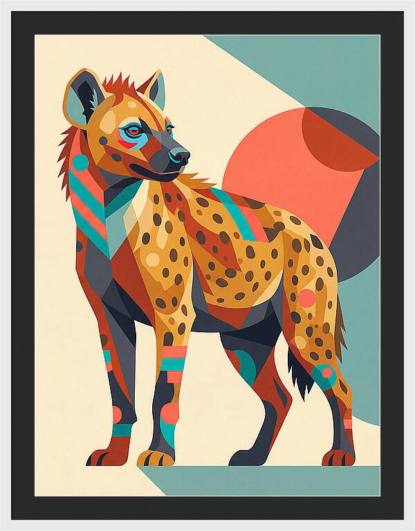 Hyena Pop Art Style