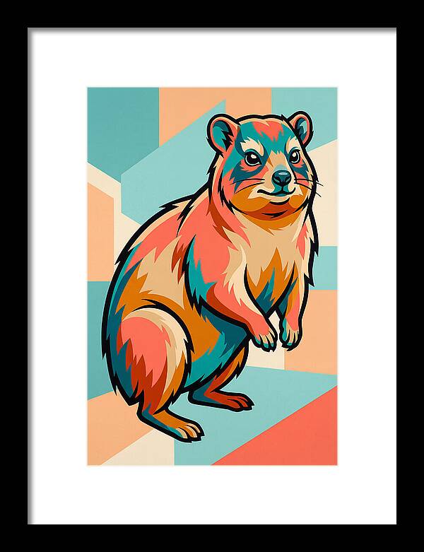 Hyrax In Vibrant Colors