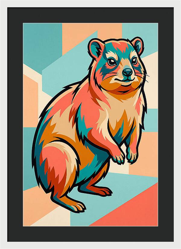 Hyrax In Vibrant Colors