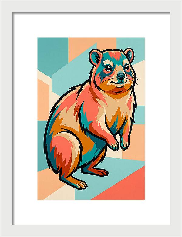 Hyrax In Vibrant Colors