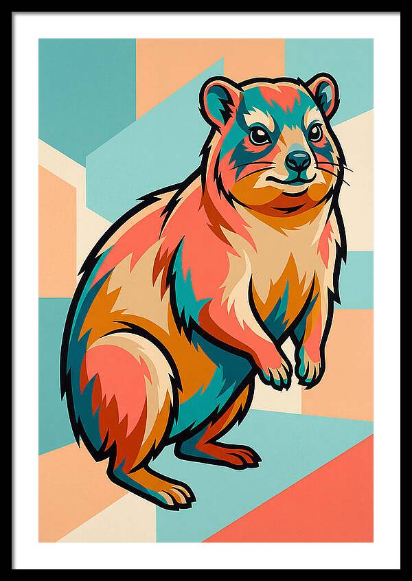 Hyrax In Vibrant Colors