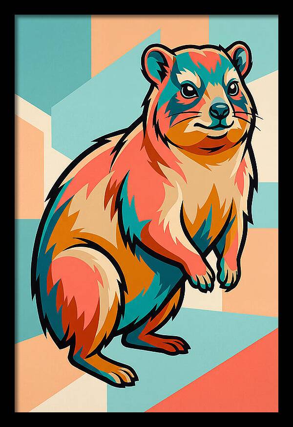 Hyrax In Vibrant Colors