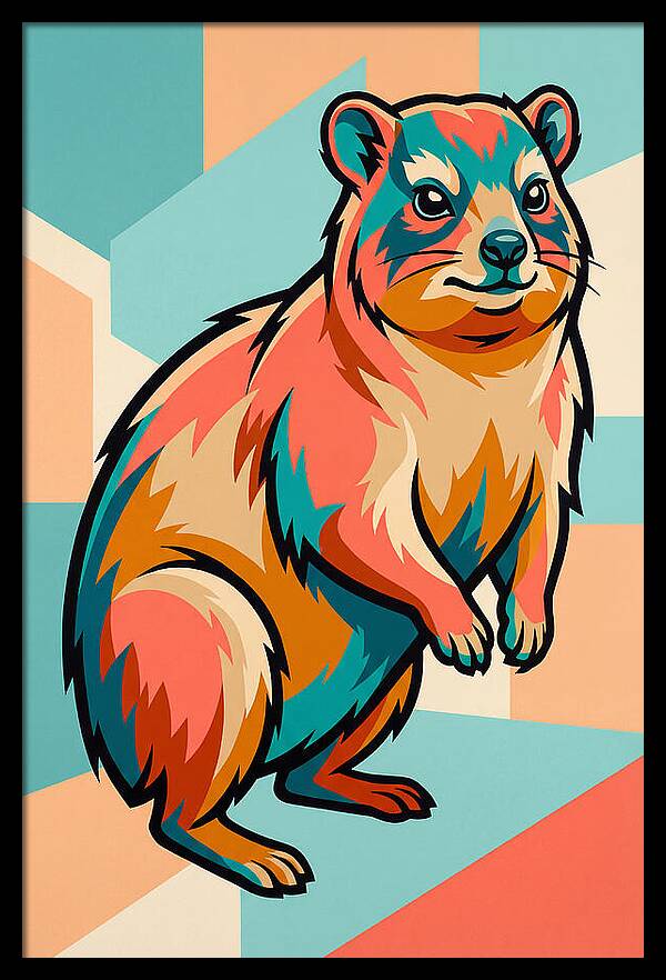 Hyrax In Vibrant Colors