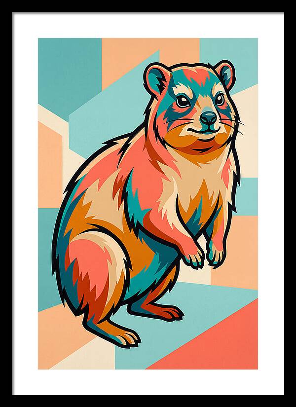 Hyrax In Vibrant Colors