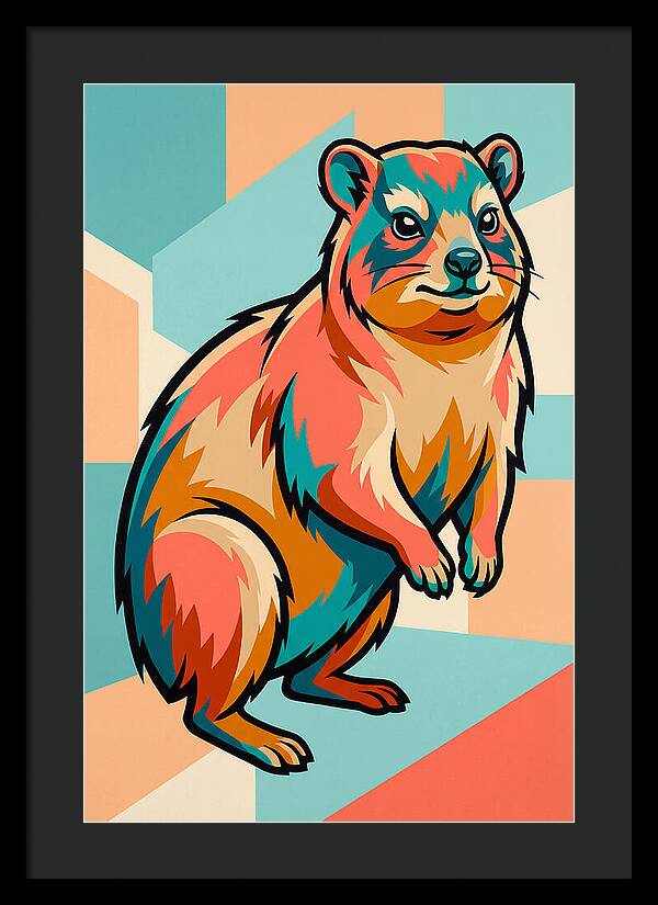 Hyrax In Vibrant Colors