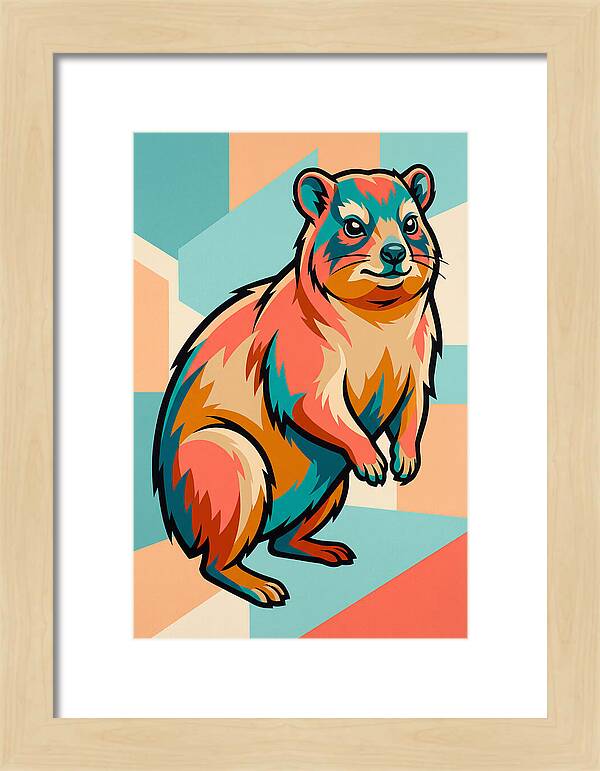 Hyrax In Vibrant Colors