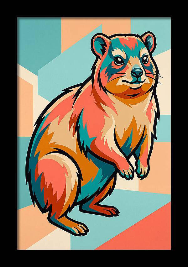 Hyrax In Vibrant Colors