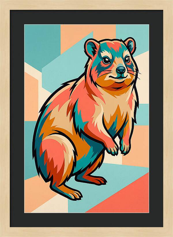 Hyrax In Vibrant Colors