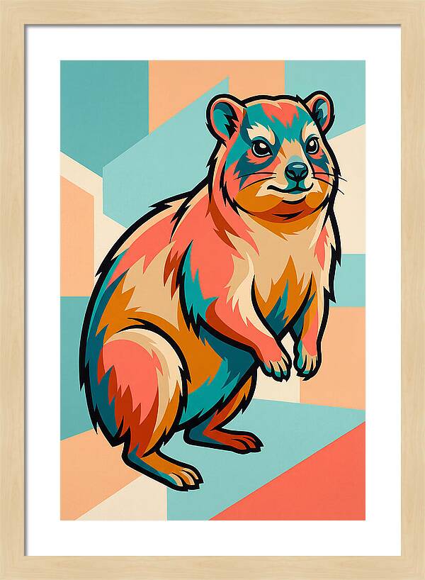 Hyrax In Vibrant Colors