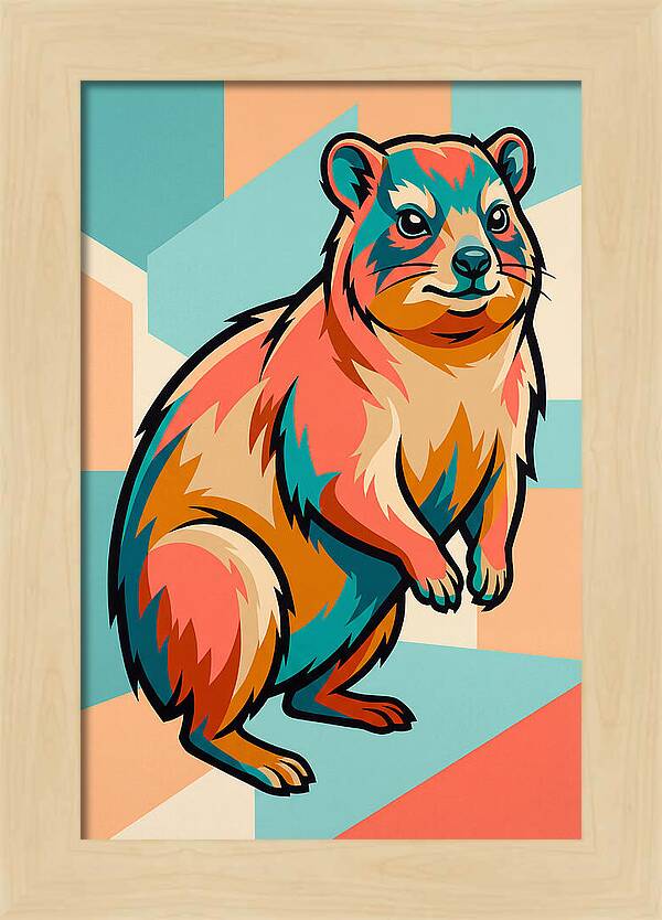 Hyrax In Vibrant Colors