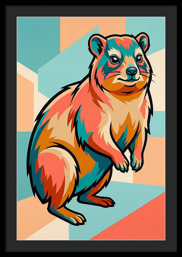 Hyrax In Vibrant Colors